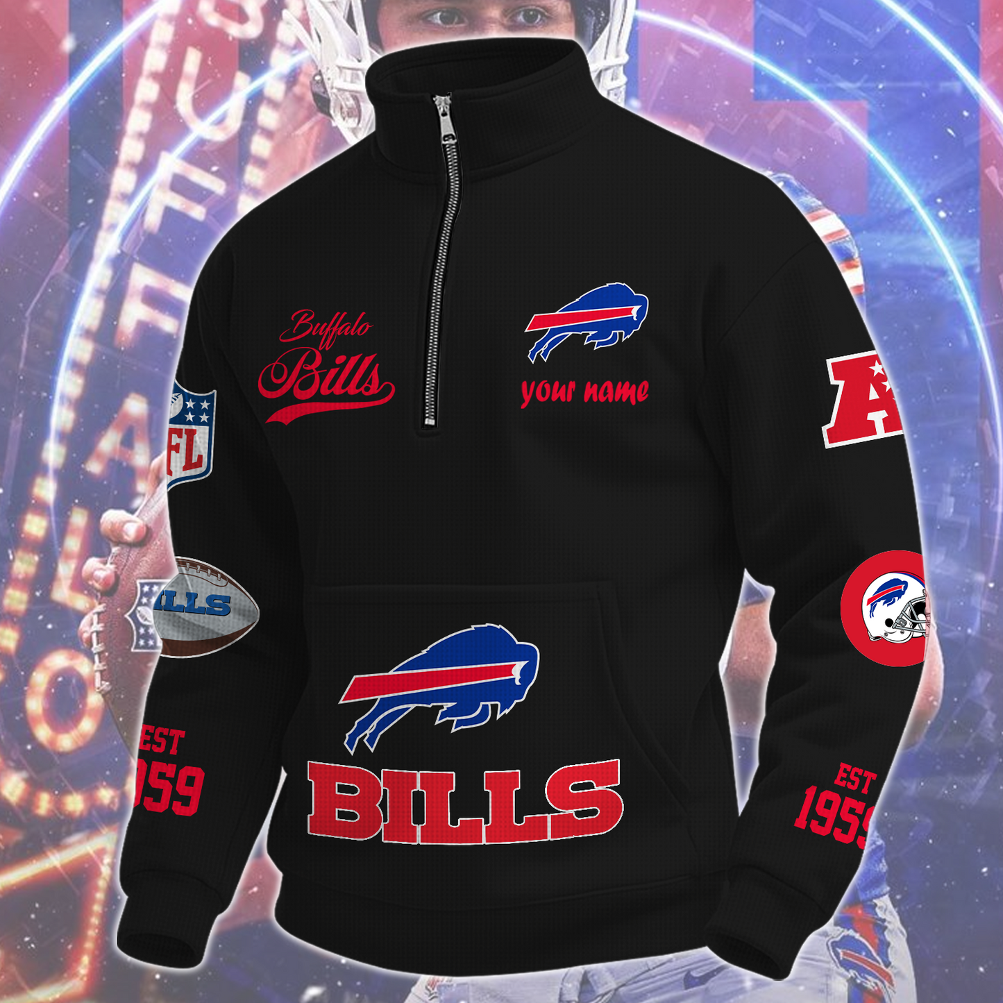 BUF  x NFL Quarter-Zip Sweatshirt DatND DVT