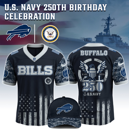 BUF x 250 U.S. Navy 250th Birthday Celebration Jersey DatND DVT