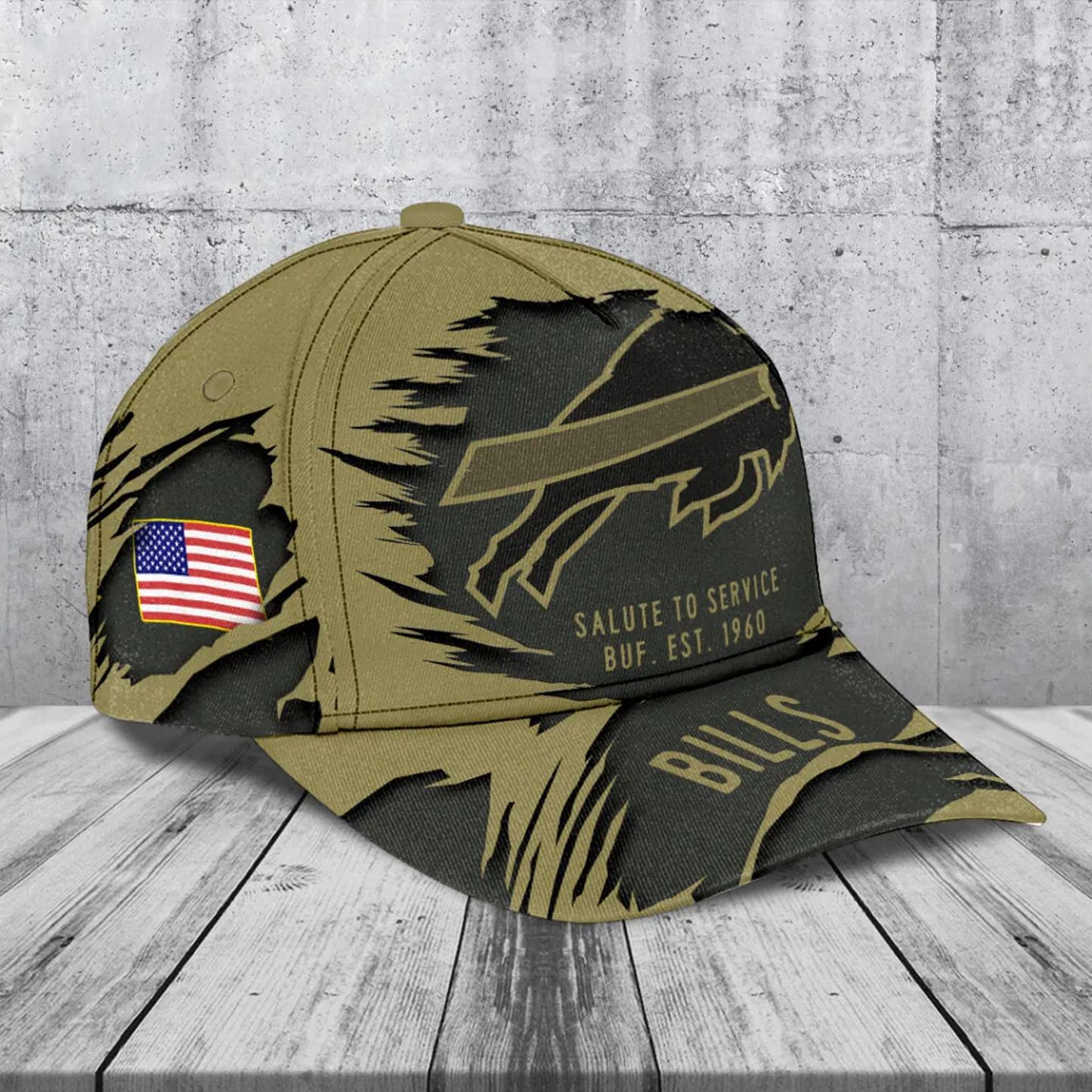 BUF x NFL 2025 Salute to Service Classic Cap DATND TANTD