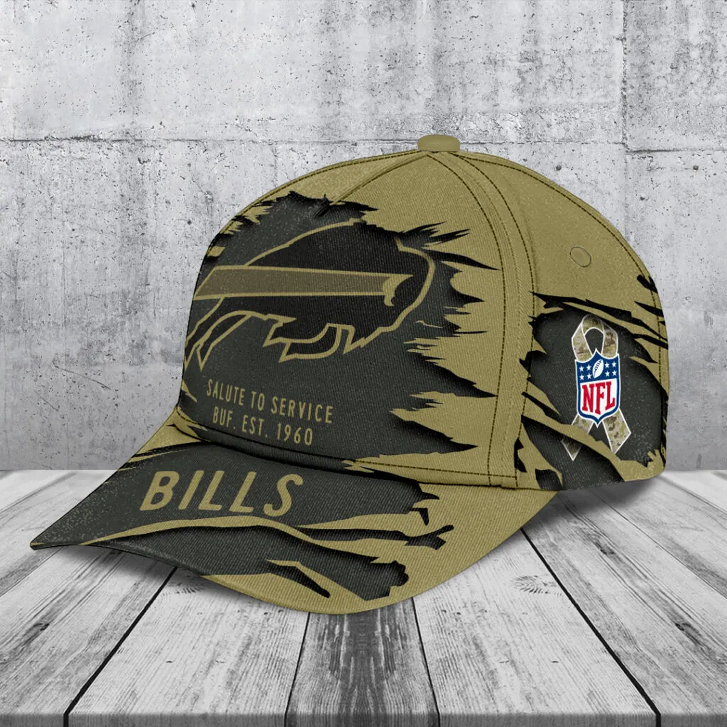 BUF x NFL 2025 Salute to Service Classic Cap DATND TANTD