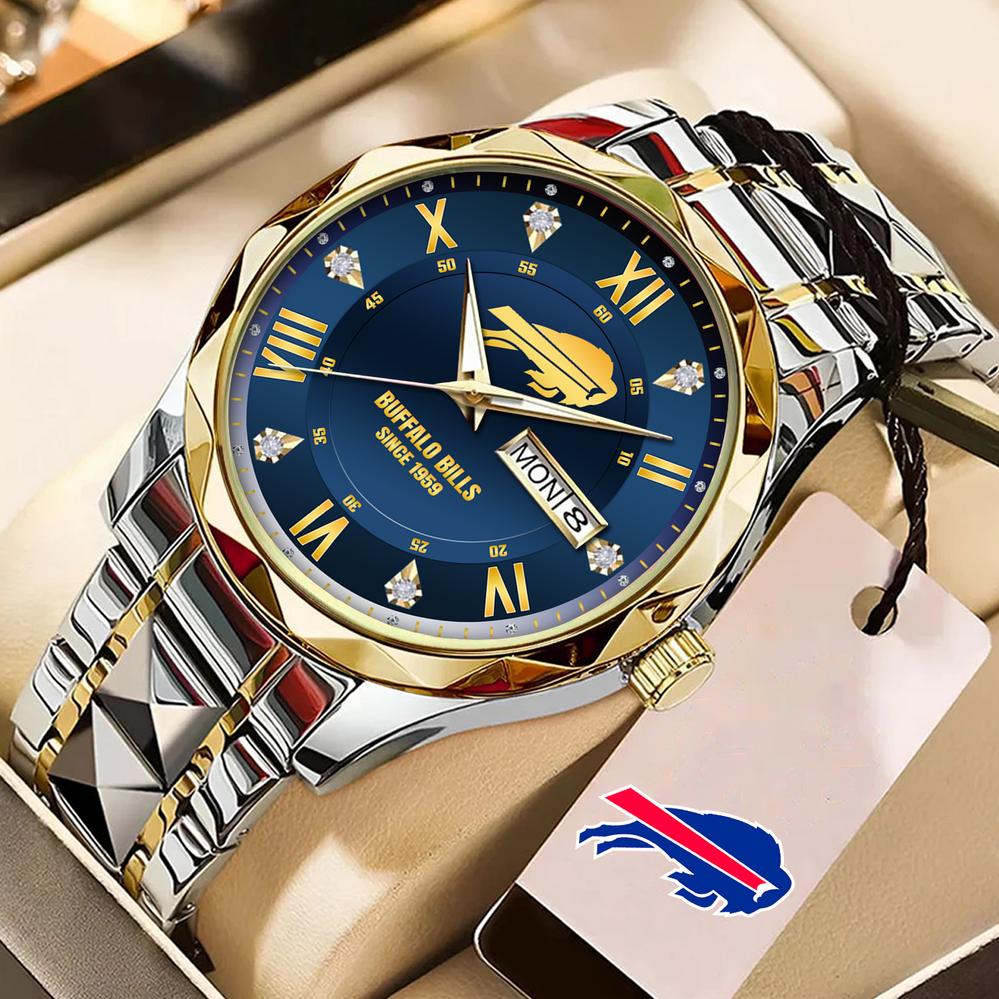BUF x NFL Alloy Luxury Quartz Watch DATND TANTD