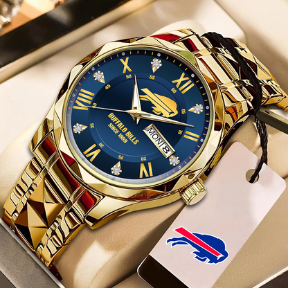 BUF x NFL Alloy Luxury Quartz Watch DATND TANTD