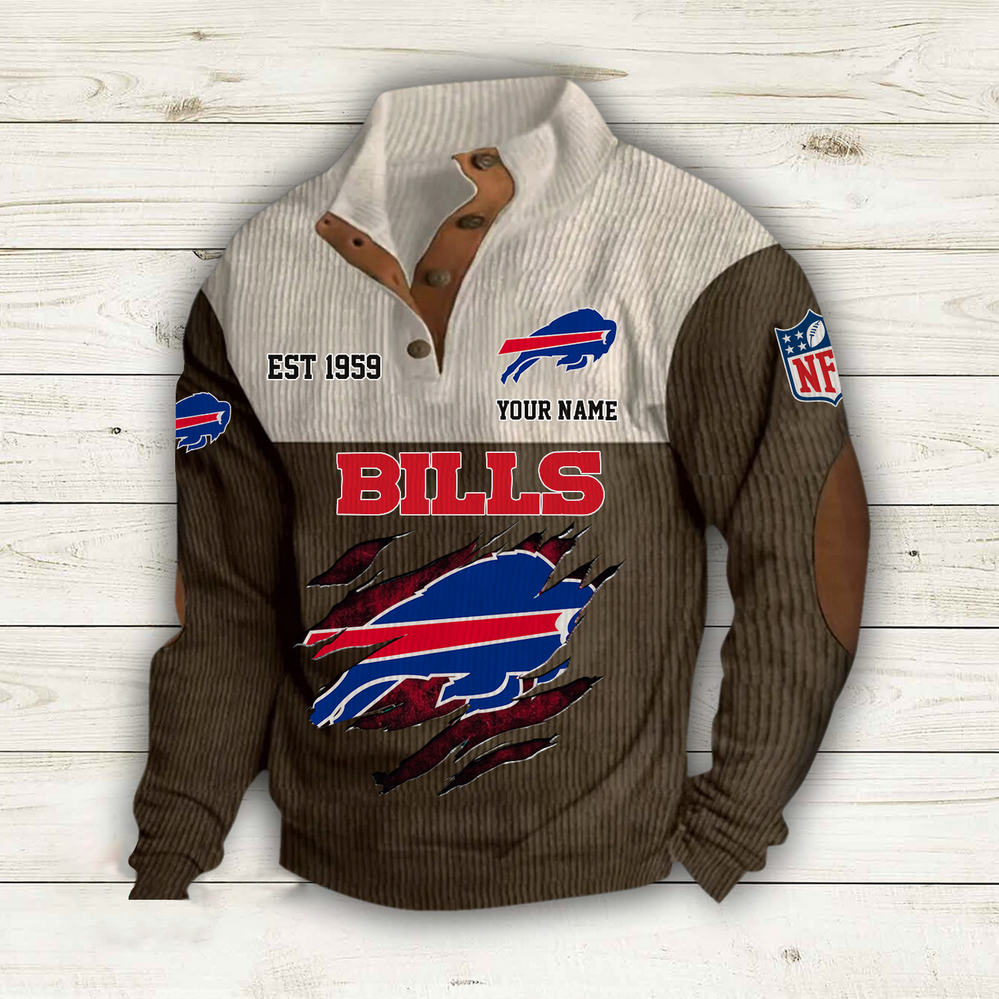 BUF x NFL Custom Name Sport Sweatshirt DatND DVT