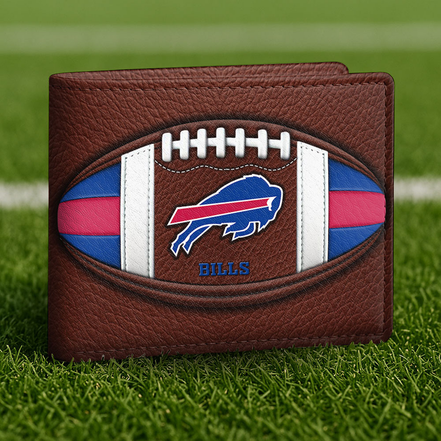 BUF x NFL Football Men Special Brown Wallet DATND TANTD
