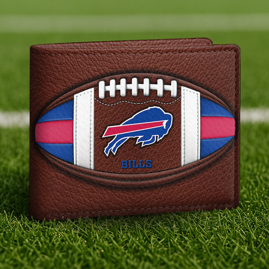 BUF x NFL Football Men Special Brown Wallet DATND TANTD