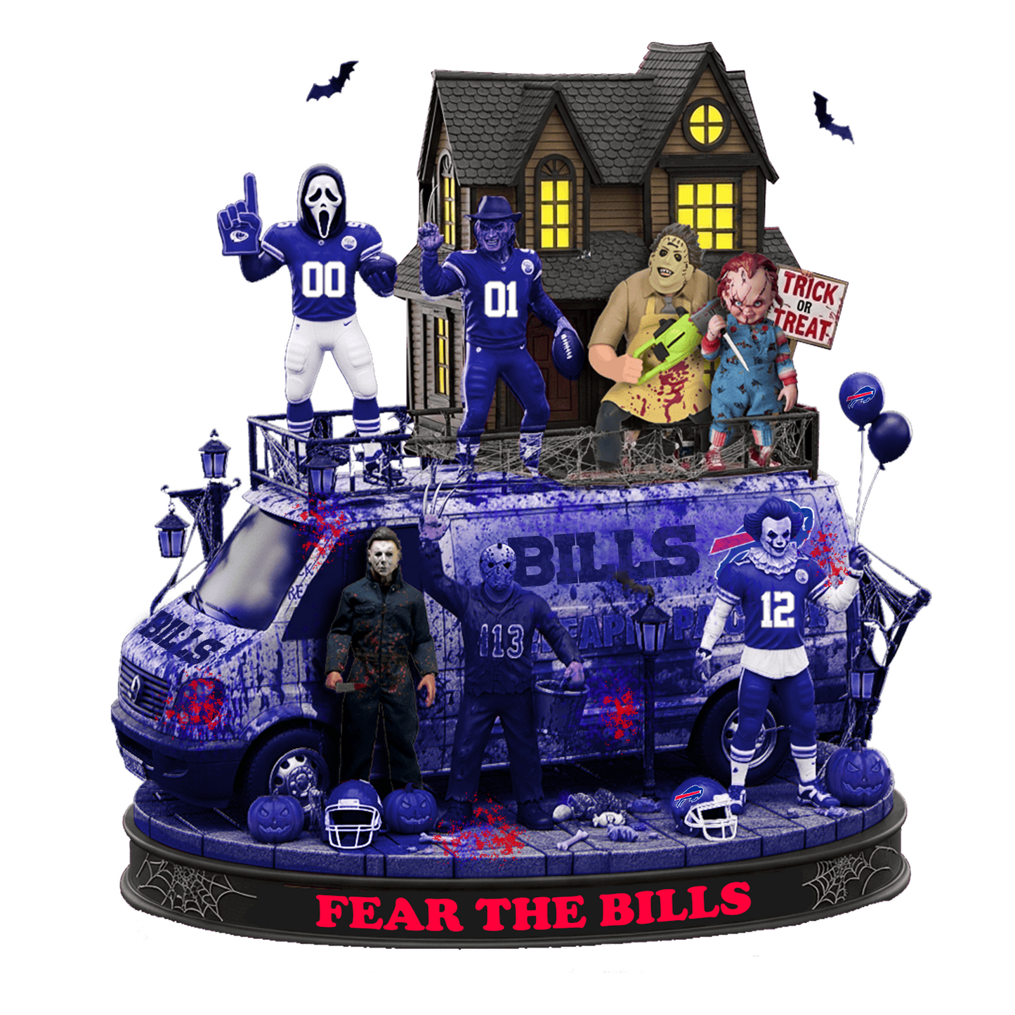 BUF x NFL Halloween Acrylic Plaque DATND TANTD