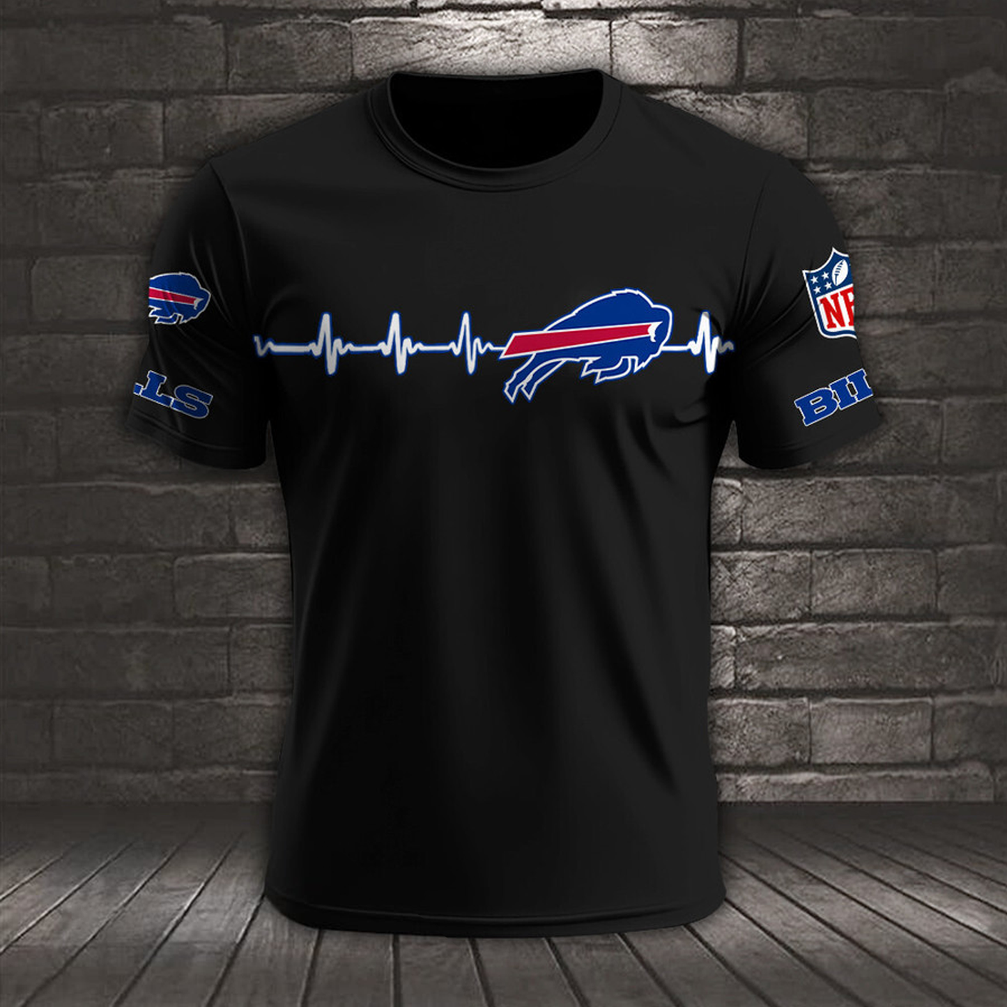 BUF x NFL Heart Rate Map Special 3D Shirt DatND ThuongNH