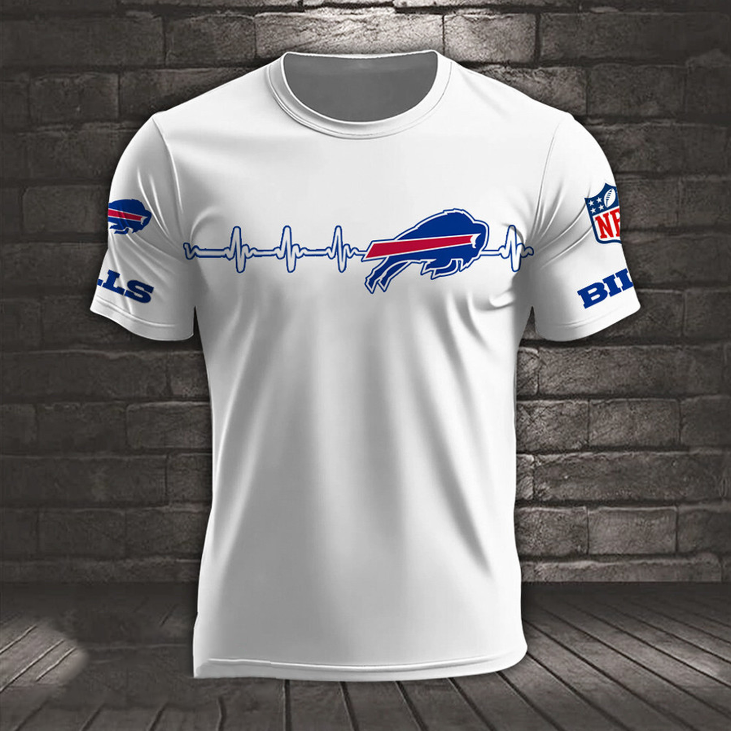BUF x NFL Heart Rate Map Special 3D Shirt DatND ThuongNH