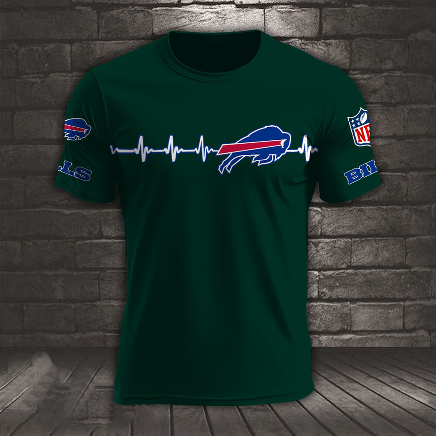 BUF x NFL Heart Rate Map Special 3D Shirt DatND ThuongNH