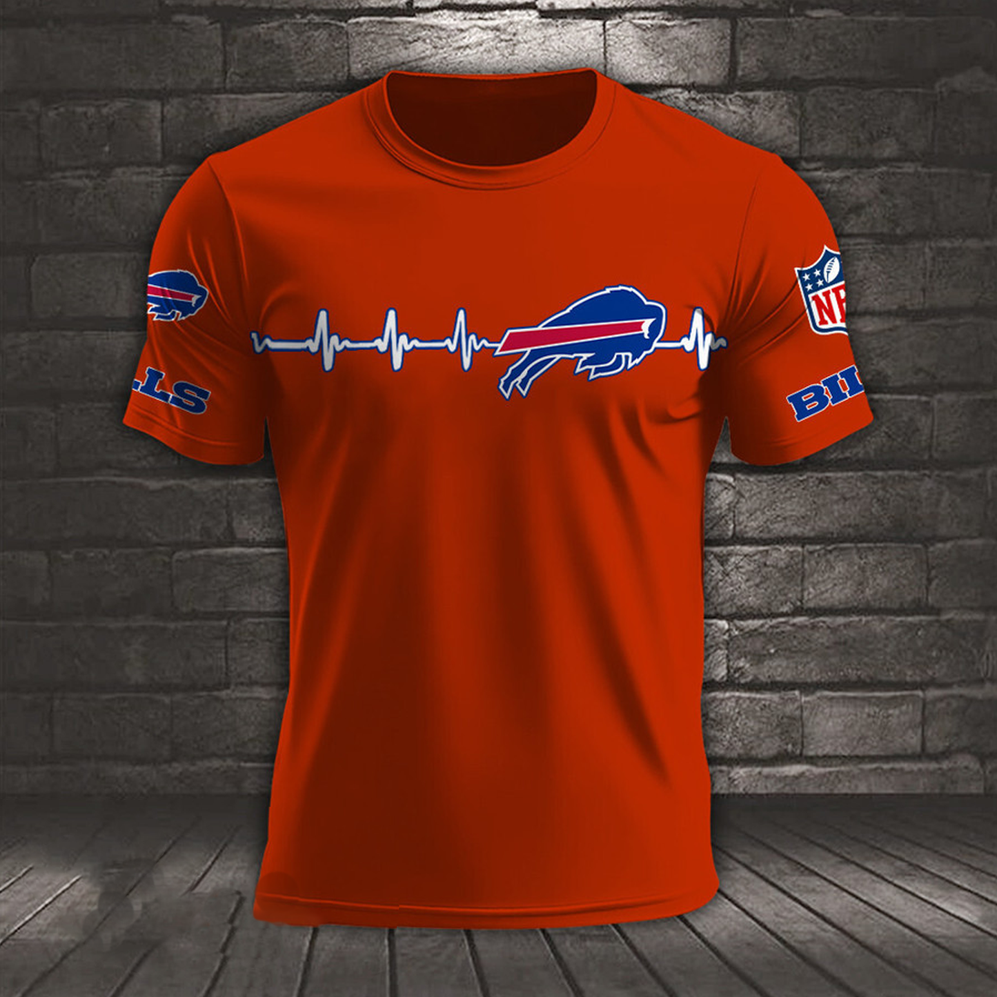 BUF x NFL Heart Rate Map Special 3D Shirt DatND ThuongNH