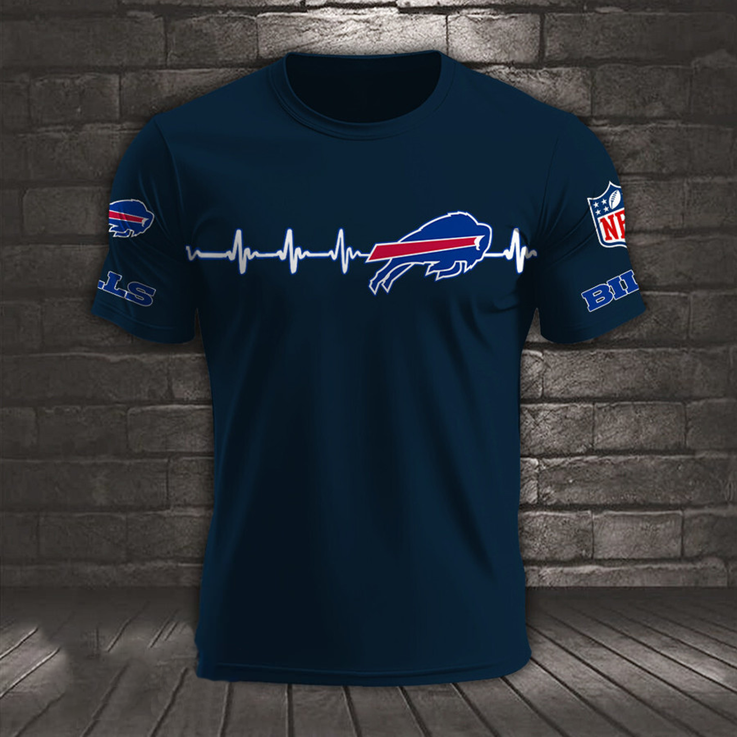 BUF x NFL Heart Rate Map Special 3D Shirt DatND ThuongNH