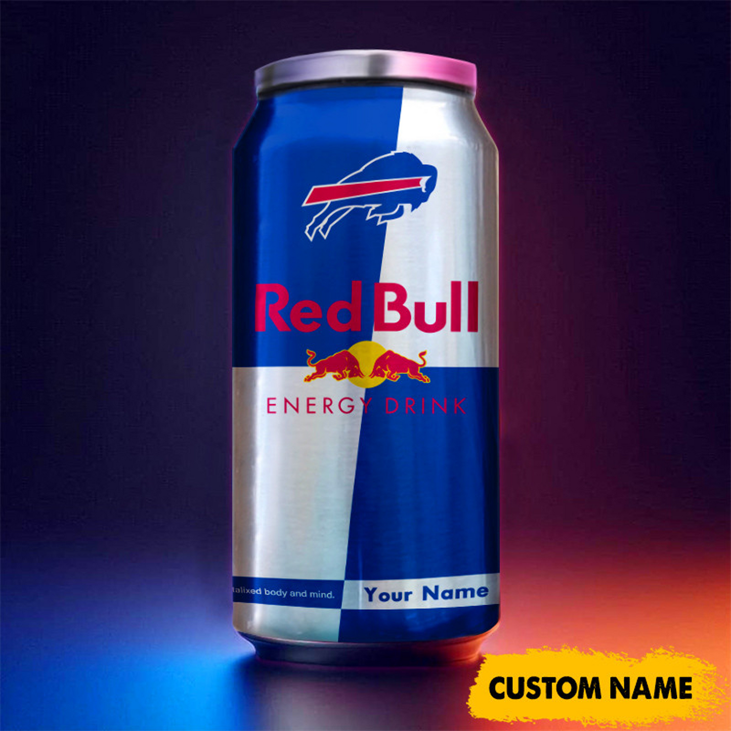 BUF x NFL Mix RedB Drink Can Tumbler Custom Any Name DATND TANTD