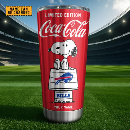 BUF x NFL Mix Snoopy & Red Coca Tumbler DatND DVT