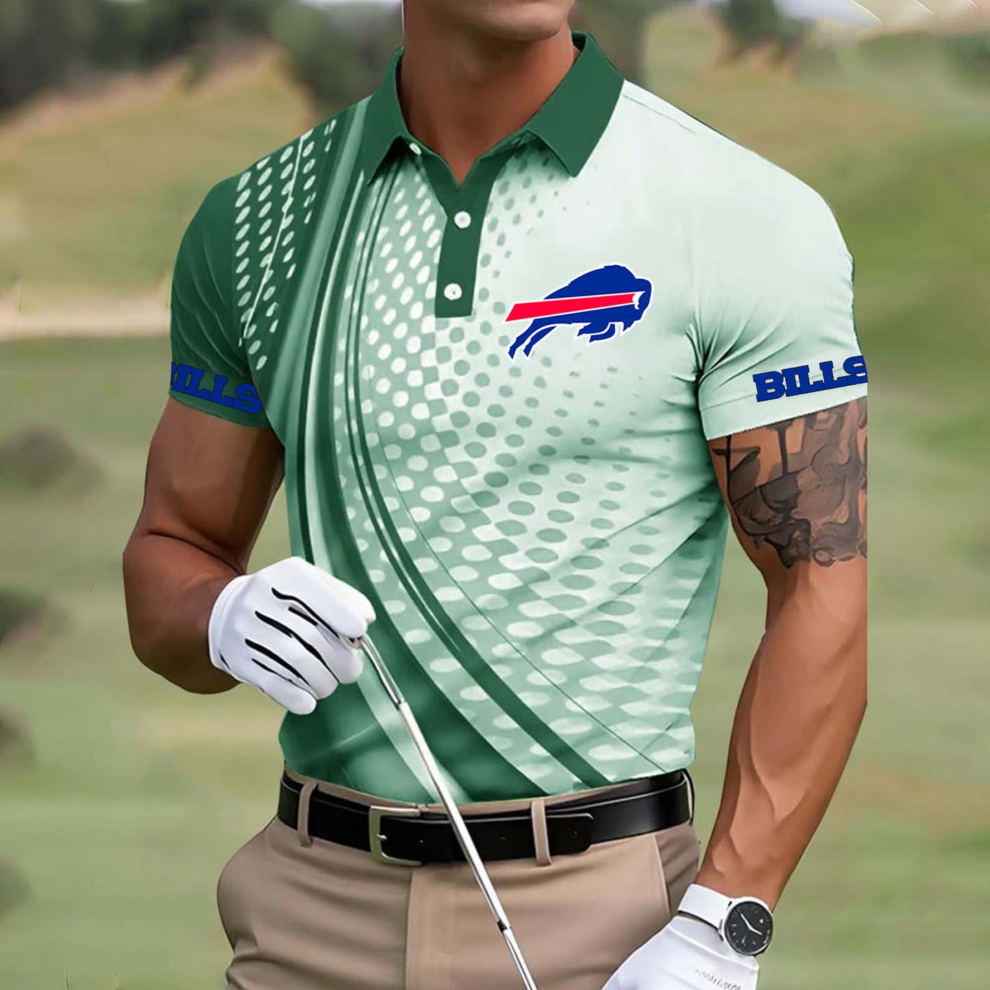 BUF x NFL Polo Shirt DATND TANTD