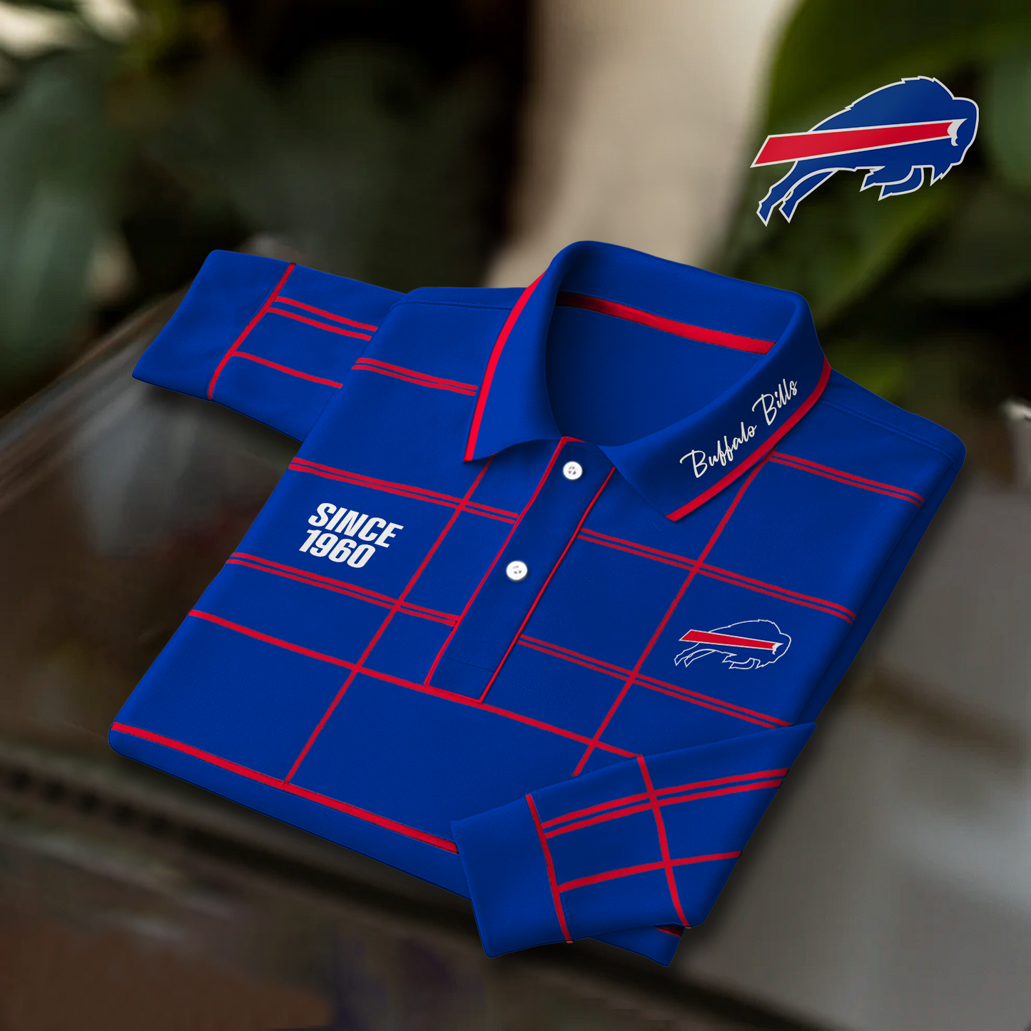 BUF x NFL Polo Shirt Long Sleeve DatND DVT