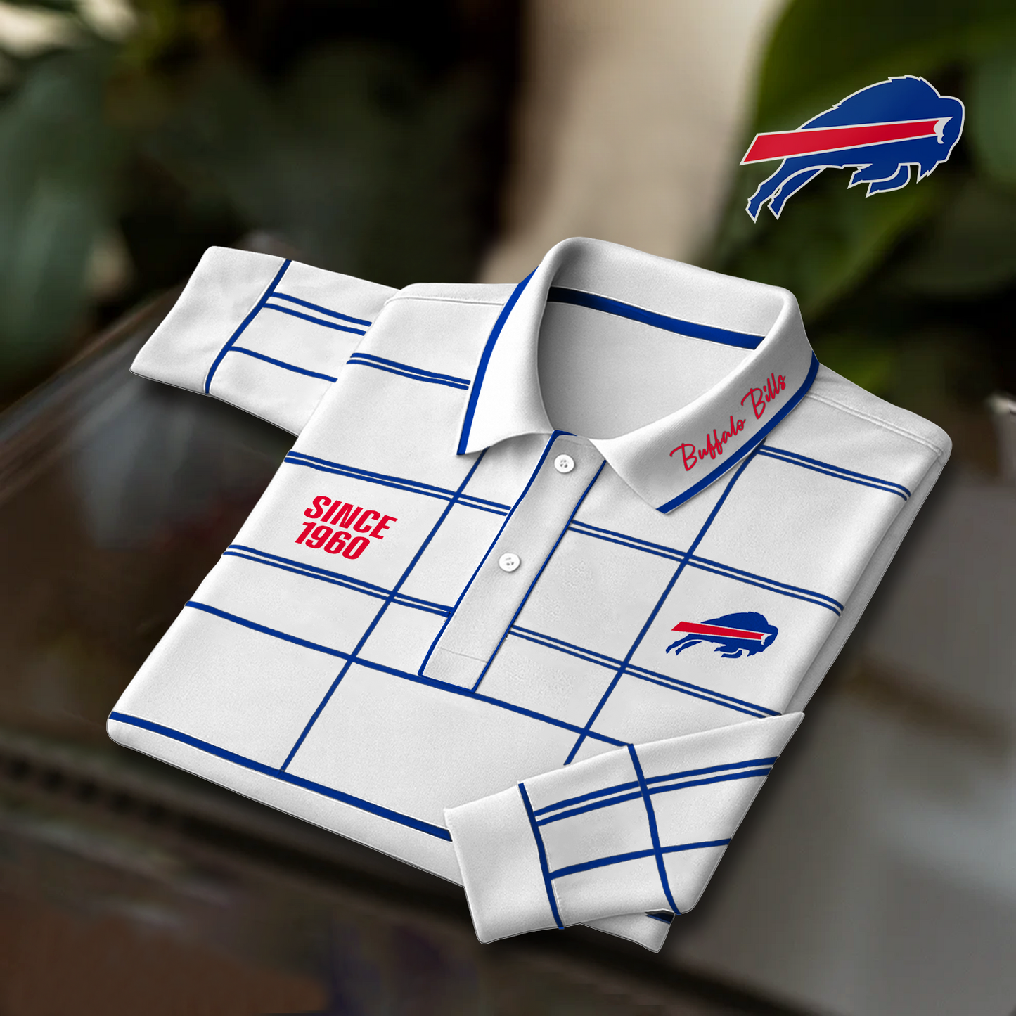 BUF x NFL Polo Shirt Long Sleeve DatND DVT
