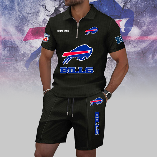 BUF x NFL Zip Polo Set DATND TANTD
