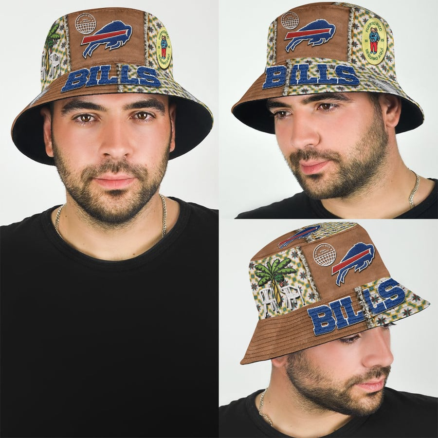 Buffalo Bills Premium NFL Bad Bunny Bucket Hat NAK