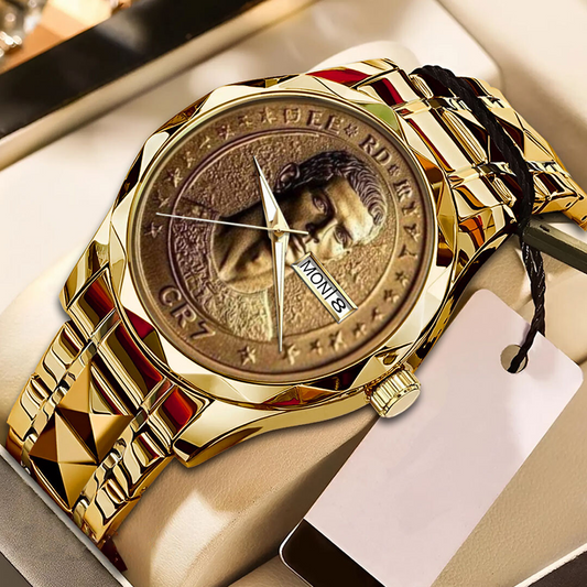CR7 Alloy Luxury Quartz Watch V2 DATND TANTD