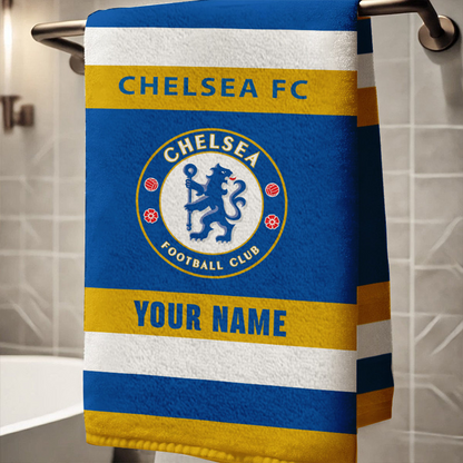 EPL Chelsea Bath Towel Large Size Custom Name Gift For Fan DatND DVT