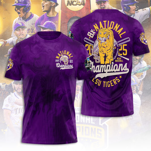 LSU Wins 2025 DI Baseball National Championship V77 Shirt DDT CTND