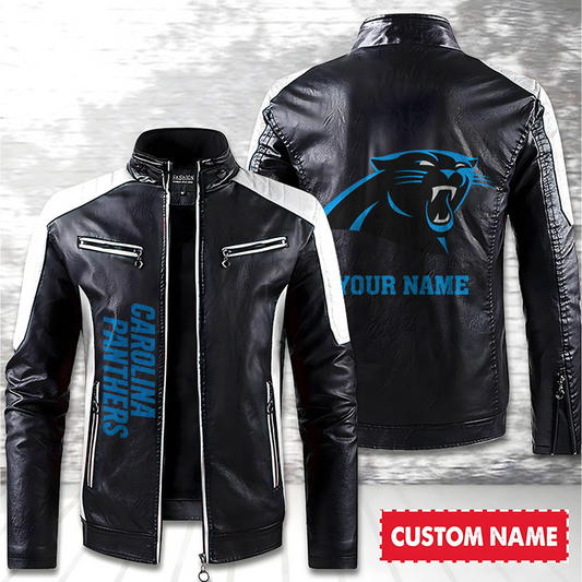 CAR American Football Men Leather Jacket Custom Any Name Gifts DatND DVT
