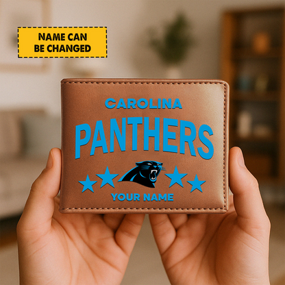 CAR Football Leather Man Black Brown Wallet Personalized Any Name DATND TANTD