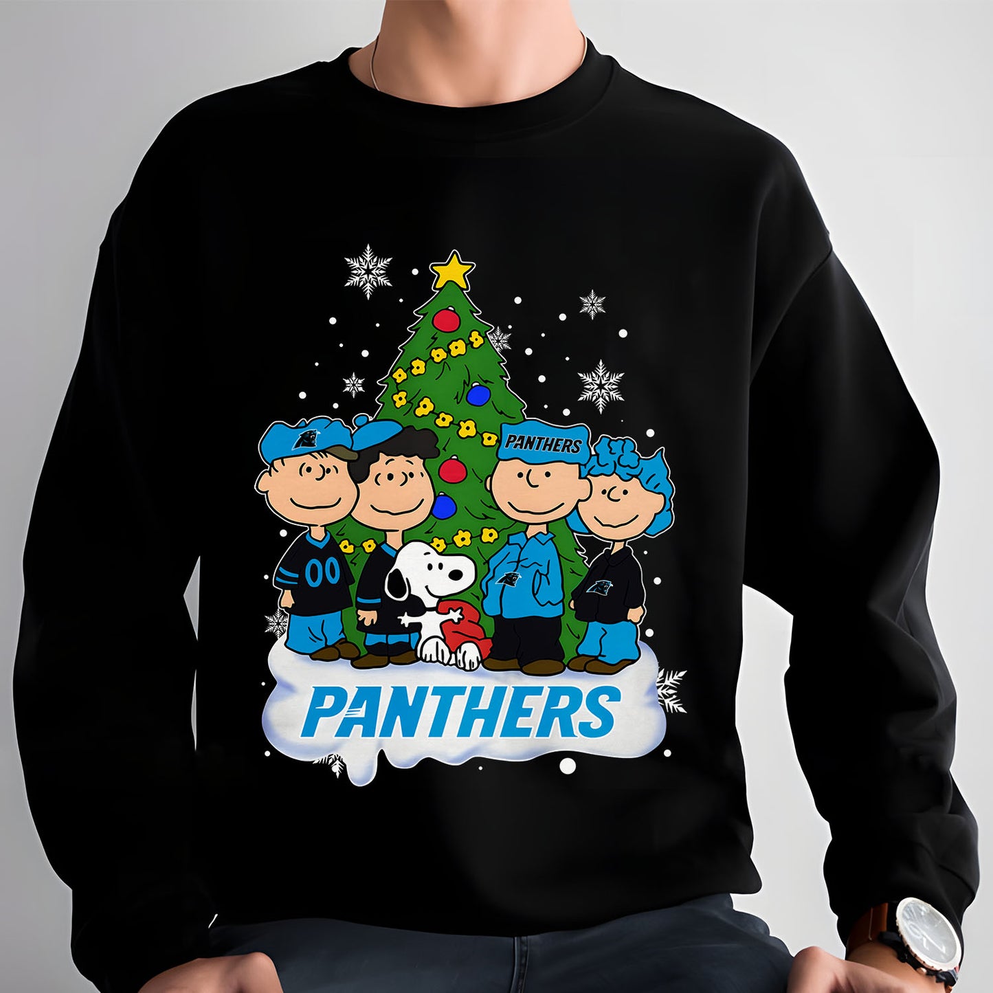 CAR x NFL Peanuts Snoopy And Friends Christmas Tree 2D Shirt DatND DVT