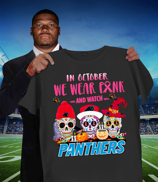 CAR x NFL Sugar skull in October we wear pink and watch DATND TANTD