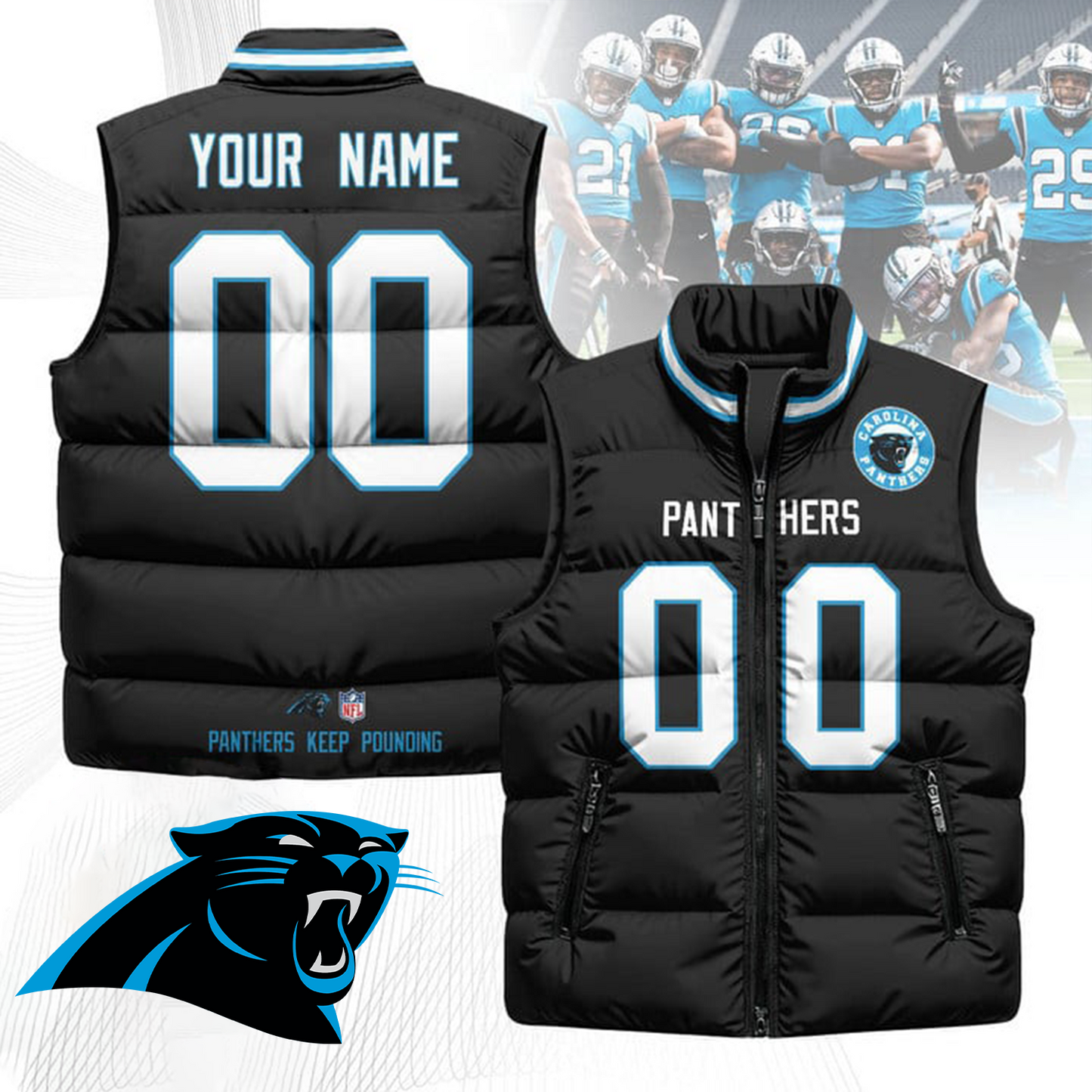 CAR x NFL Unisex Puffer Vest DatND ThuongNH