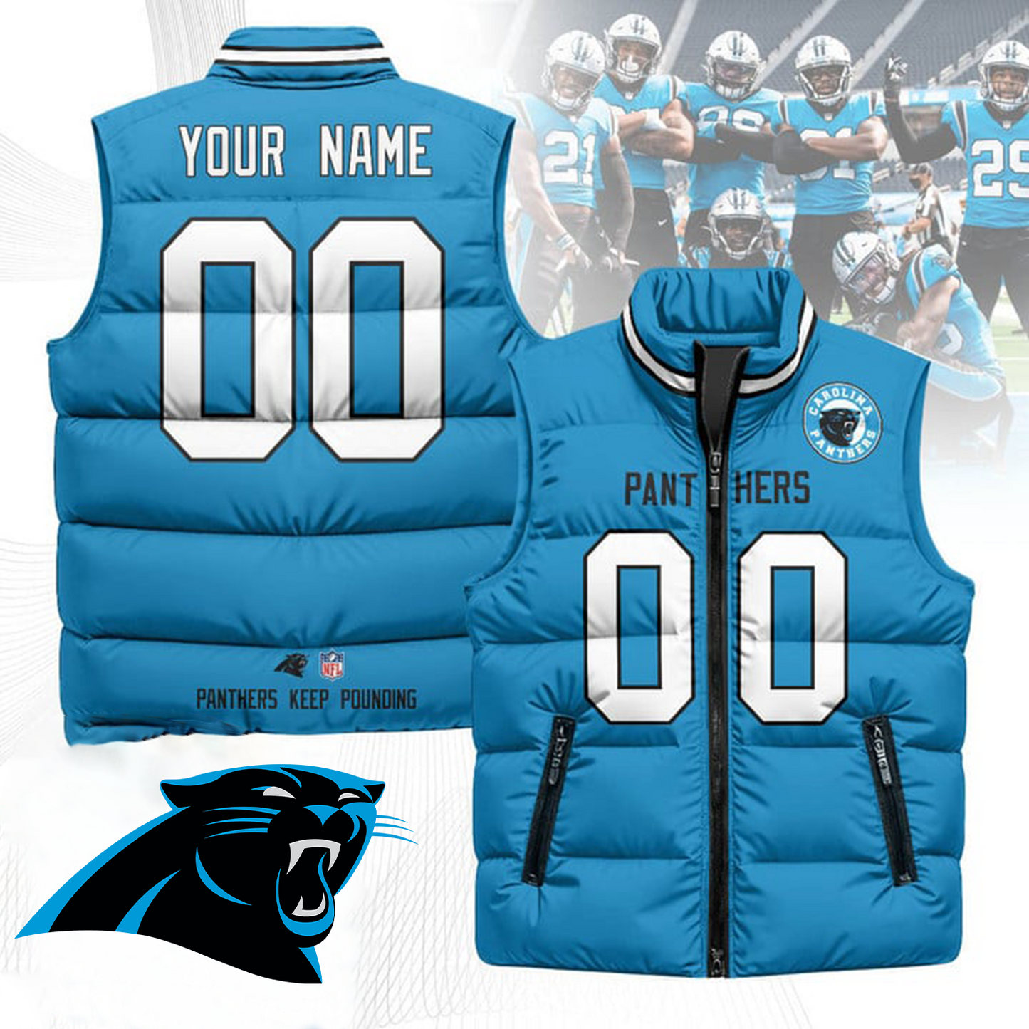 CAR x NFL Unisex Puffer Vest DatND ThuongNH
