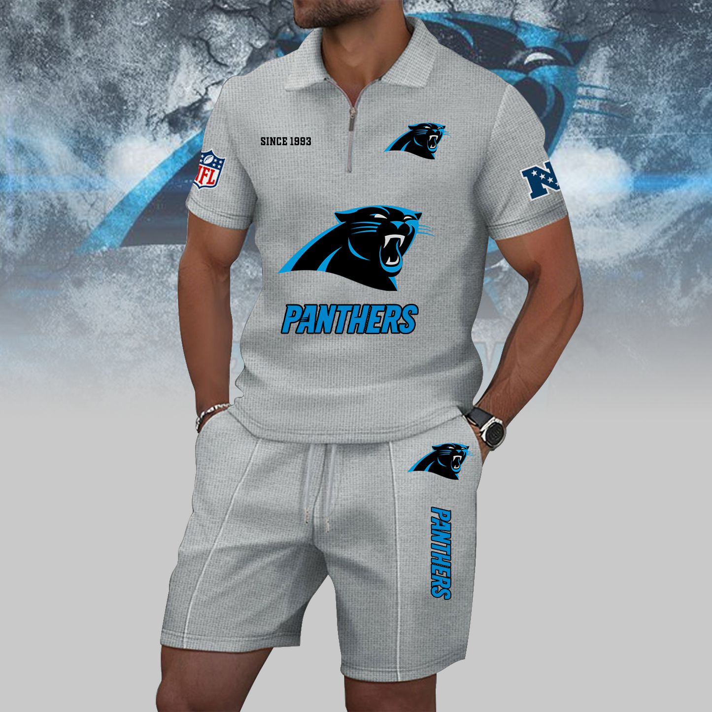 CAR x NFL Zip Polo Set DATND TANTD