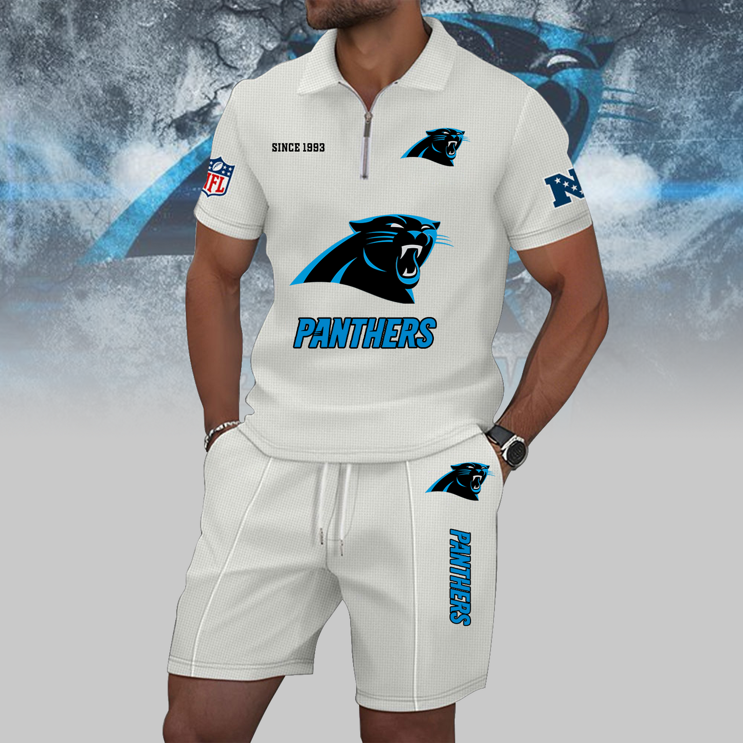 CAR x NFL Zip Polo Set DATND TANTD