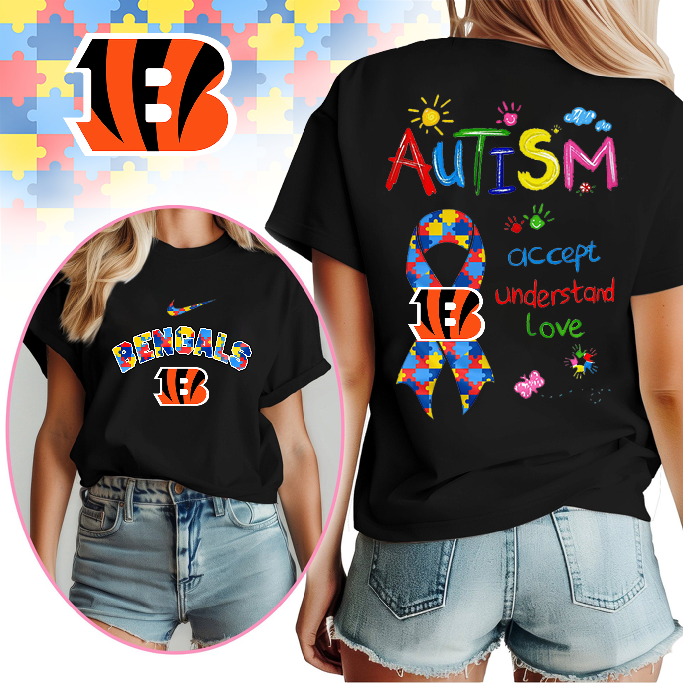 CIN Premium Autism Awareness 3D Shirt DDT TTV