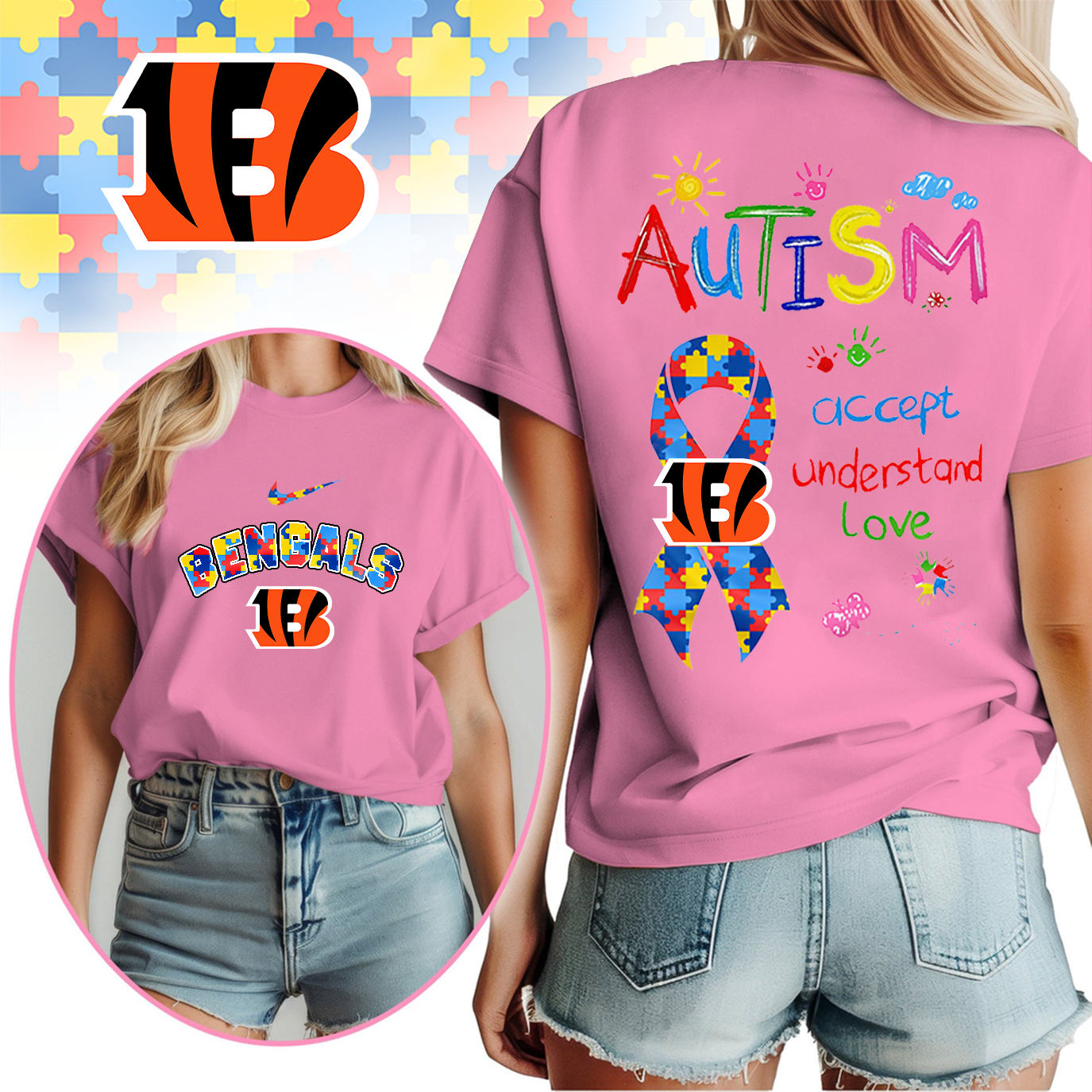 CIN Premium Autism Awareness 3D Shirt DDT TTV