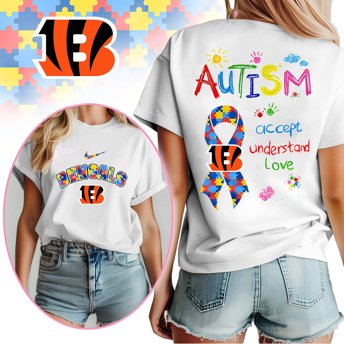 CIN Premium Autism Awareness 3D Shirt DDT TTV