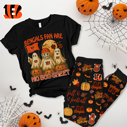 CIN Premium NFL Halloween Pajamas Set DDT NTL