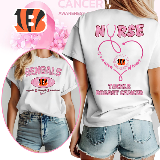 CIN Nurse Tackle Breast Cancer 3D Shirt DDT CTND