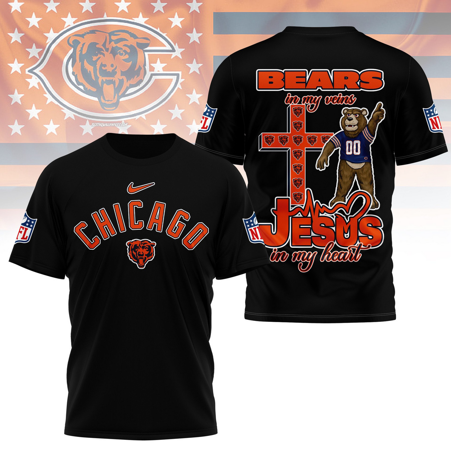 CHI Premium Faith & Football 3D Shirt DDT TTV