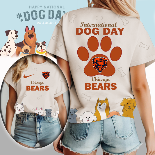 CHI Premium NFL International Dog Day 3D Shirt DDT CTND