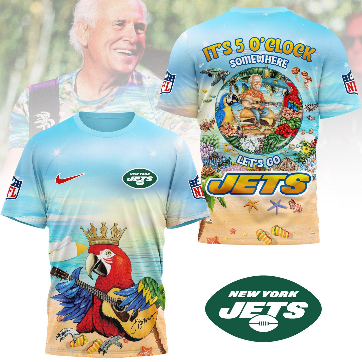 NYJ Premium Jimmy Buffett Style Shirt DDT CTND