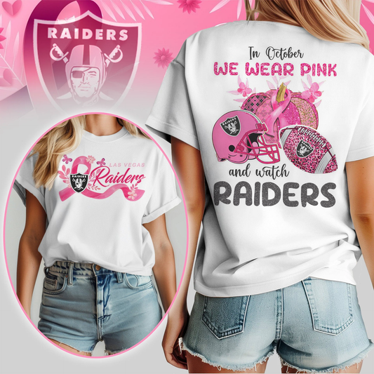In October We Wear Pink And Watch LVR Shirt DDT NTL