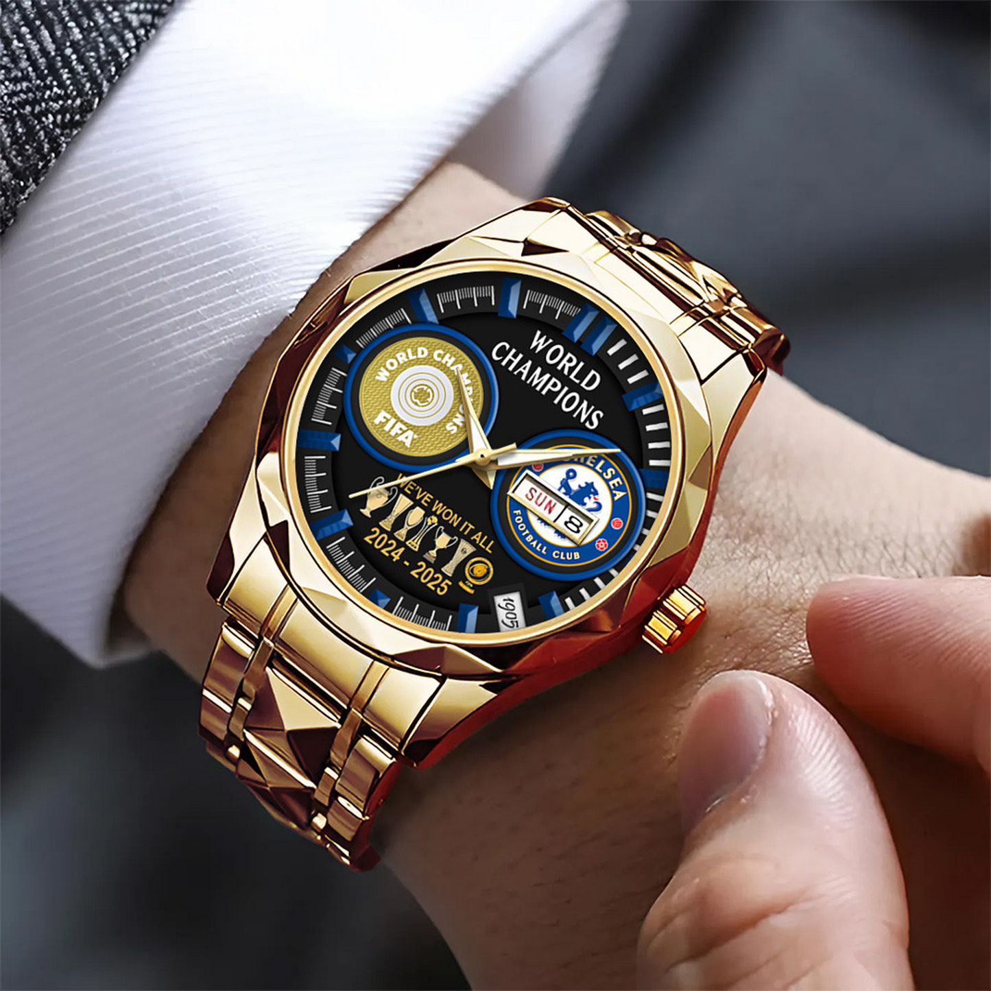 CHE F.C. Champions 2025 Alloy Luxury Quartz Watch V2 DatND DVT