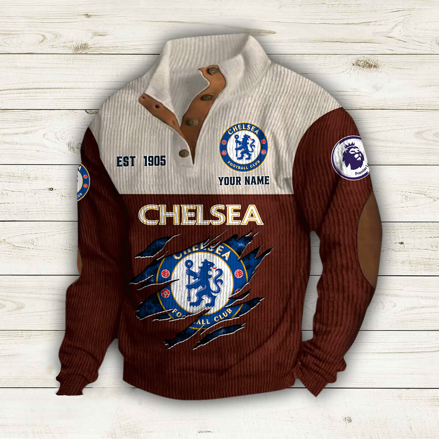 CHE x EPL Double Breasted Stand Collar Hoodies DATND TANTD