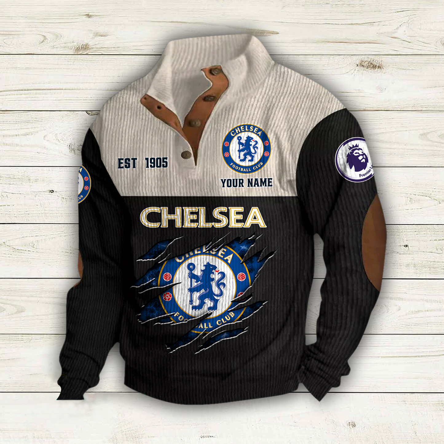 CHE x EPL Double Breasted Stand Collar Hoodies DATND TANTD