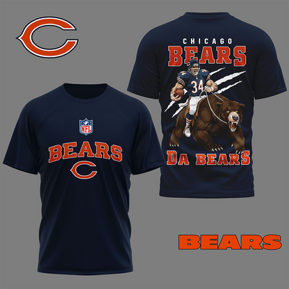 CHI Premium NFL Fire Wings 3D Hoodie DDT CTND