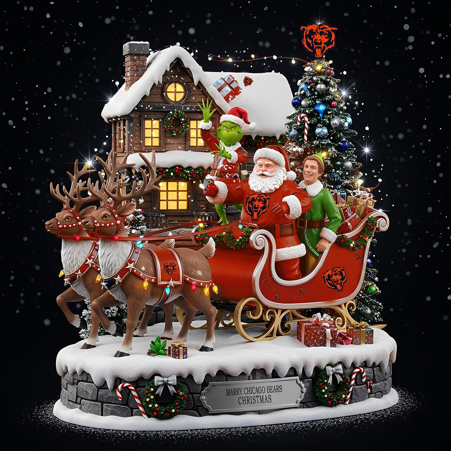 CHI Acrylic Block - NFL Christmas Gift For Fans DDT CTND