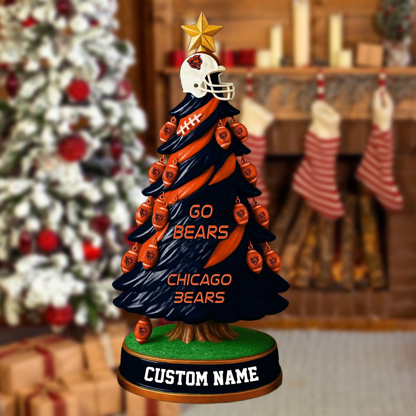 CHI NFL Acrylic Block Gift For Fans DDT CTND