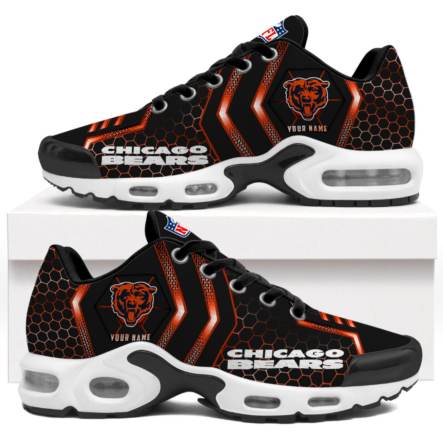 CHI NFL Personalized Air Max Shoes Exclusive DDT CTND