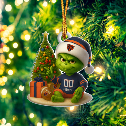CHI NFL x Grinch Premium Ornament DDT NTL